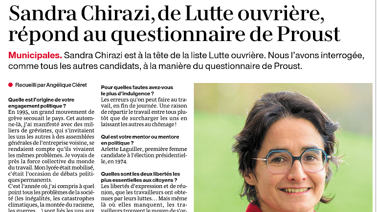 Illustration - Réponses au questionnaire de Proust