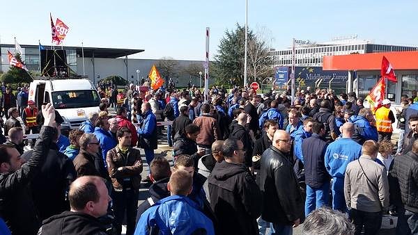 Illustration - Grève à l'usine Snecma Villaroche