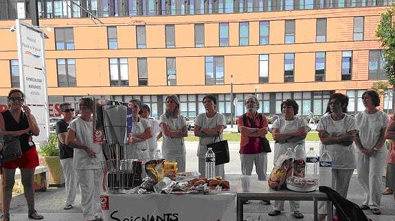 Illustration - La grève continue à la crèche de Purpan