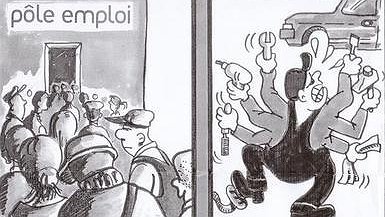 Illustration - Trop de travail... et trop de chômeurs !