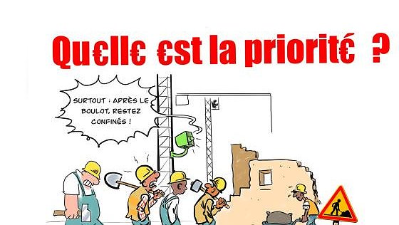 Illustration - le patron a une envie pressante : « ça ne peut pas attendre »