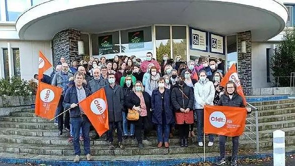 Illustration - Débrayage à Groupama