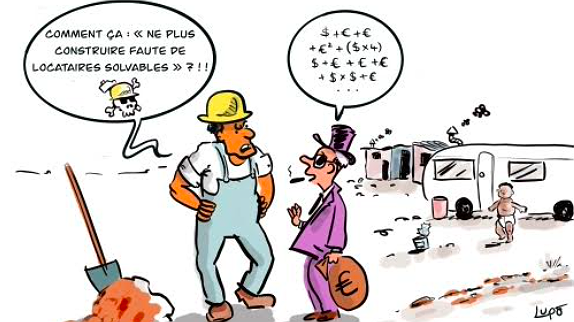 Illustration - Immobilier : profits pour les uns, mal-logement pour les autres
