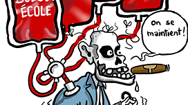 Illustration - Collèges : Macron fait du vent
