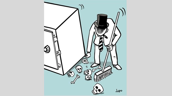 Illustration - Avec la guerre, les affaires continuent