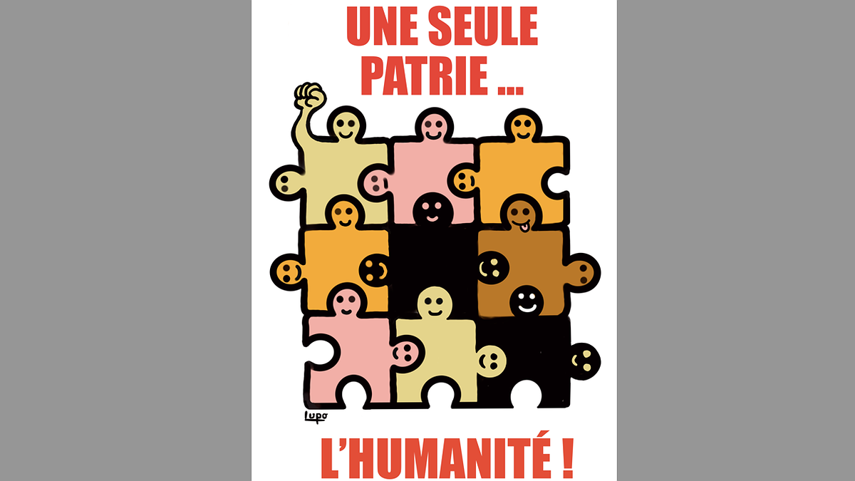 Illustration - à bas les frontières !