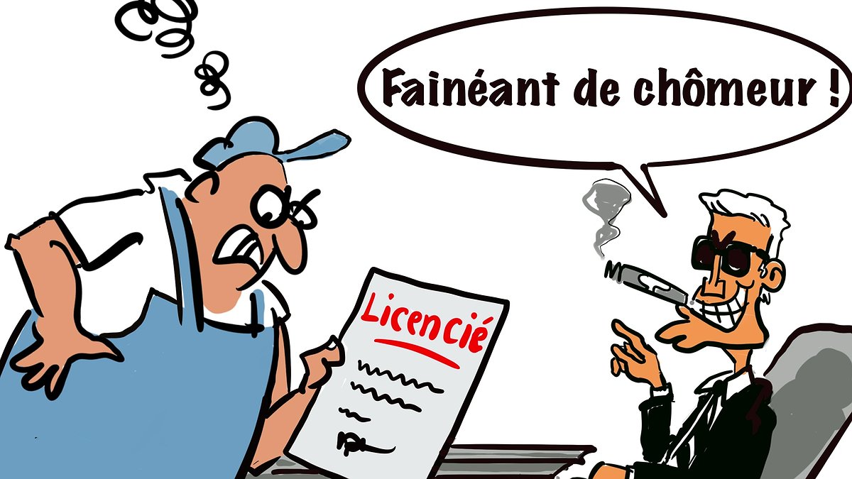 Illustration - attaques contre les chômeurs