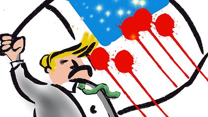 Illustration à bas l'impérialisme !