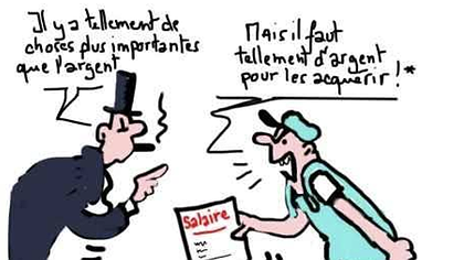 Illustration leur bourse ou notre vie