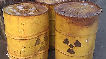 Illustration poubelle radioactive