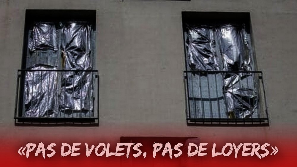 Illustration - "Pas de volets, pas de loyers !"