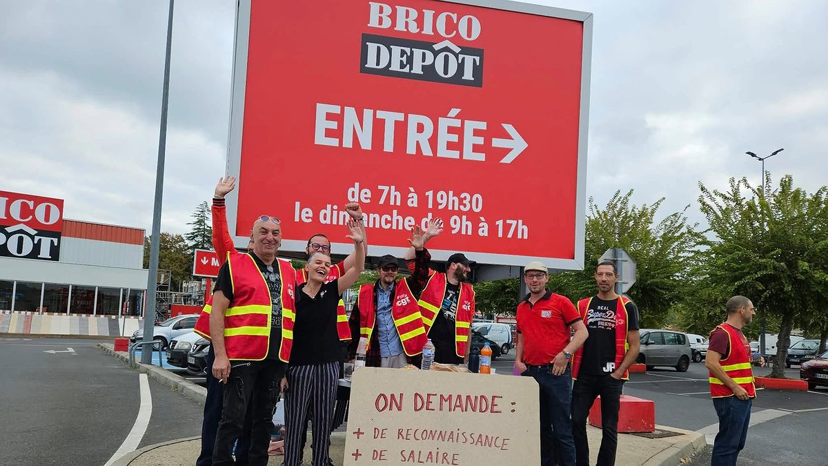 Illustration - Grève à Brico-dépôt