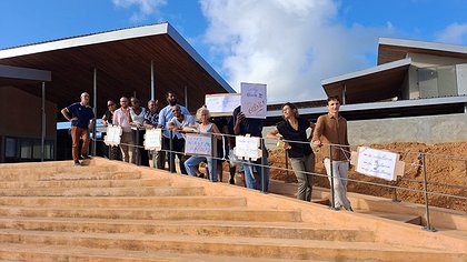 Illustration grève au collège Rémire III, contre le manque de place et d’AED