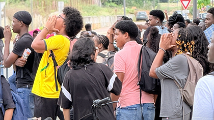 Illustration les lycéens du lycée IV de St Laurent du Maroni se mobilisent