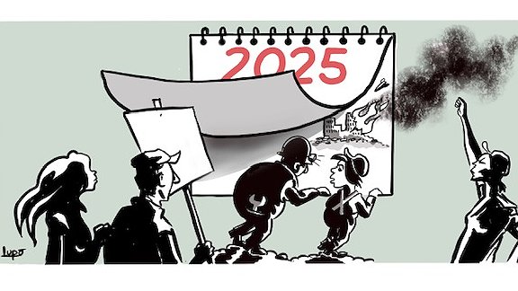 Illustration 2025, UN MONDE À CHANGER !