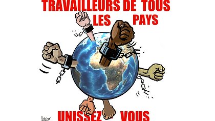 Illustration Le 1er mai vive la lutte internationale des travailleurs pour changer la société !