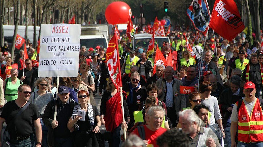 Illustration - une journée de manifestations militantes