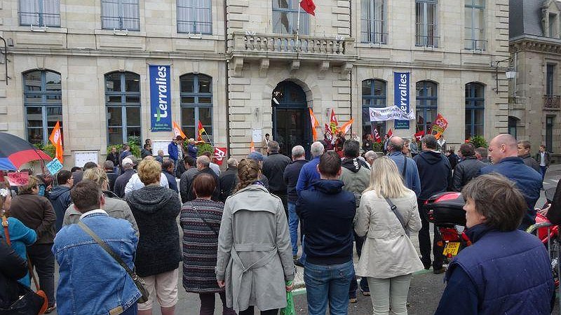 Illustration - grève à la mairie