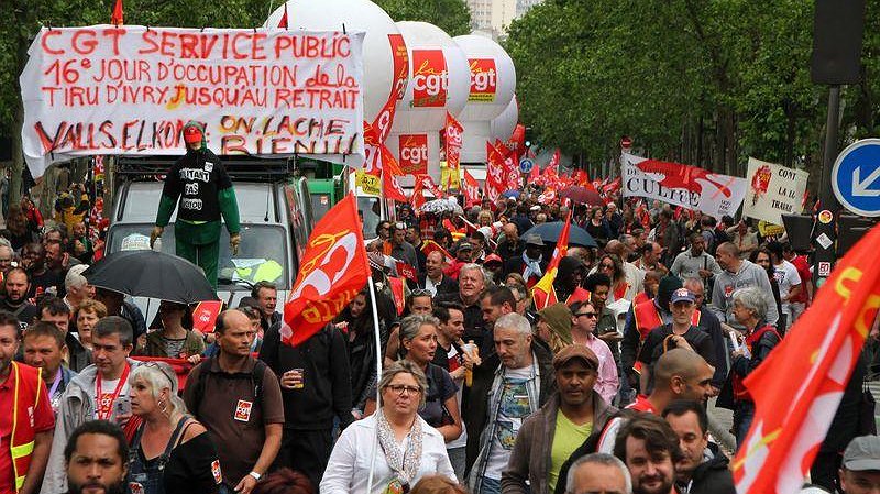 Illustration - une journée de mobilisation ouvrière