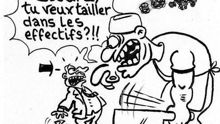 Illustration - en grève contre la fermeture