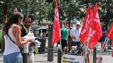 Illustration - Les militants  de Lutte ouvrière  à votre rencontre