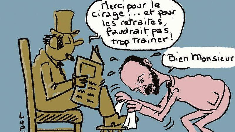 Illustration - Aux capitalistes de payer pour les retraites