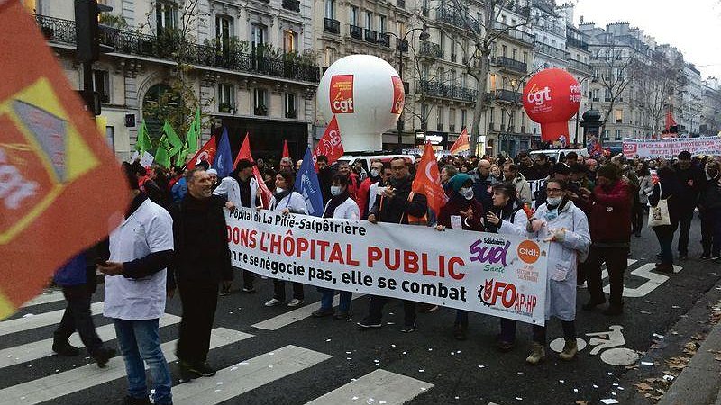 Illustration - les hospitaliers manifestent