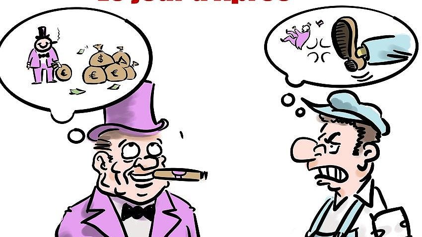 Illustration - pour faire payer  les riches, il faut les renverser