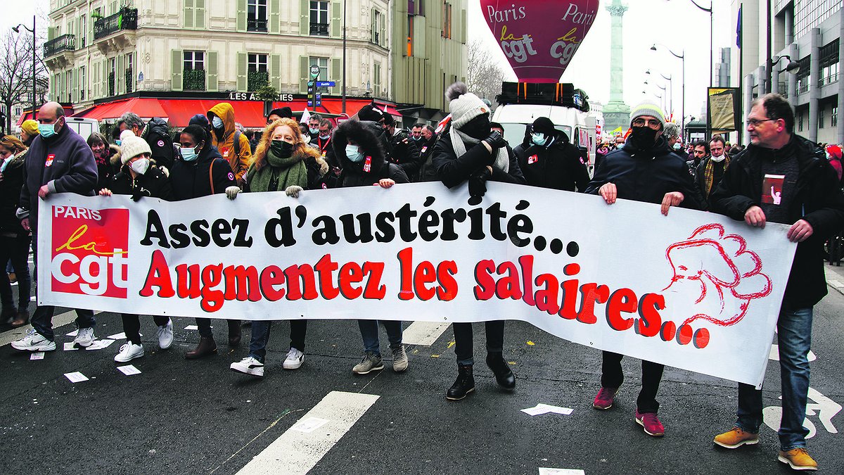 Illustration - les salaires et les pensions doivent suivre !