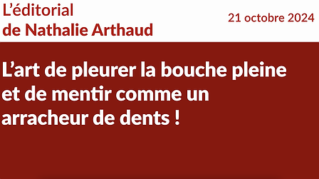 Illustration L'art de pleurer la bouche pleine et de mentir comme un arracheur de dents