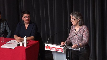 Illustration Intervention de Marielle Saulnier, tête de liste à Paris