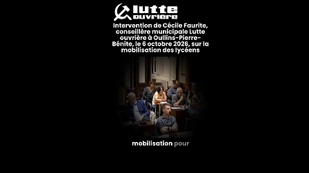 Illustration Intervention de Cécile Faurite en soutien aux lycéens mobilisés